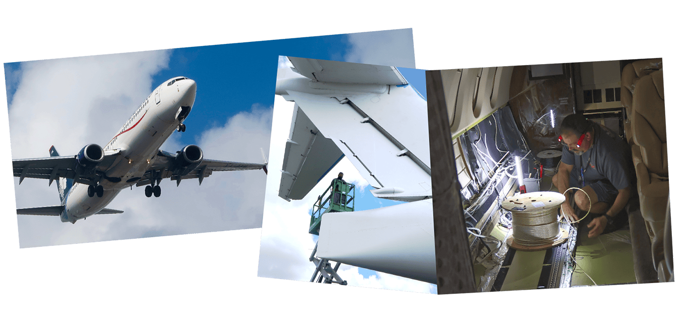 Sample of photos of commercial and private aircraft